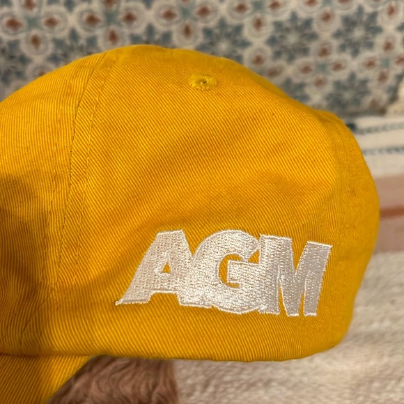 FAHRENHEIT HEADWEAR AGM monogram golden yellow ball cap hat - Picture 16 of 16
